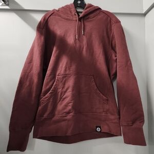 American Giant Classic Pullover Hoodie Mens Medium Burgundy Heavyweight USA